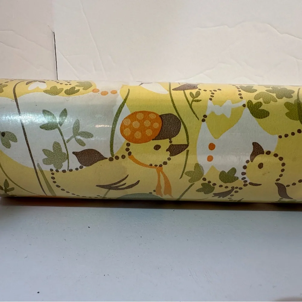Vtg Birge Wall Covering Ducks Floral 1 Double Roll 70 SQ FT Sealed #65124 “Read”
